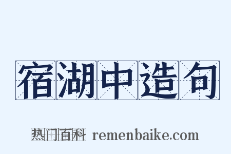 宿湖中造句是什么意思的图片